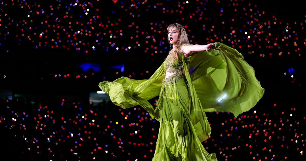 Taylor Swift performs her "Eras Tour" in Rio de Janeiro, Brazil, on Nov. 17. During that show, Ana Clara Benevides Machado collapsed in the crowd and died.