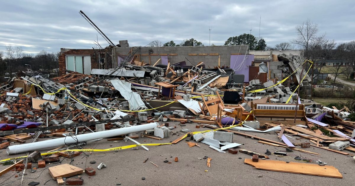 On Saturday, a tornado tore through Nashville, Tennessee, hitting Community Baptist Church, which was full of worshipers attending a banquet.