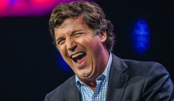 Tucker Carlson speaks at the Turning Point Action USA conference in West Palm Beach, Florida, on July 15.