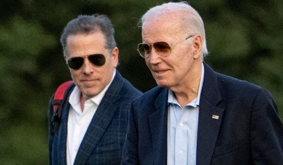 President Joe Biden, and his son Hunter Biden arrive at Fort McNair on June 25 in Washington.