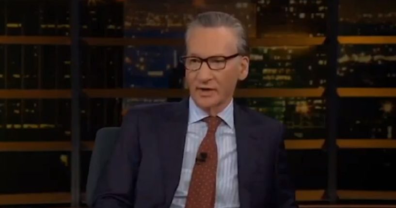 HBO host Bill Maher is pictured on Friday's episode of "Real Time with Bill Maher."