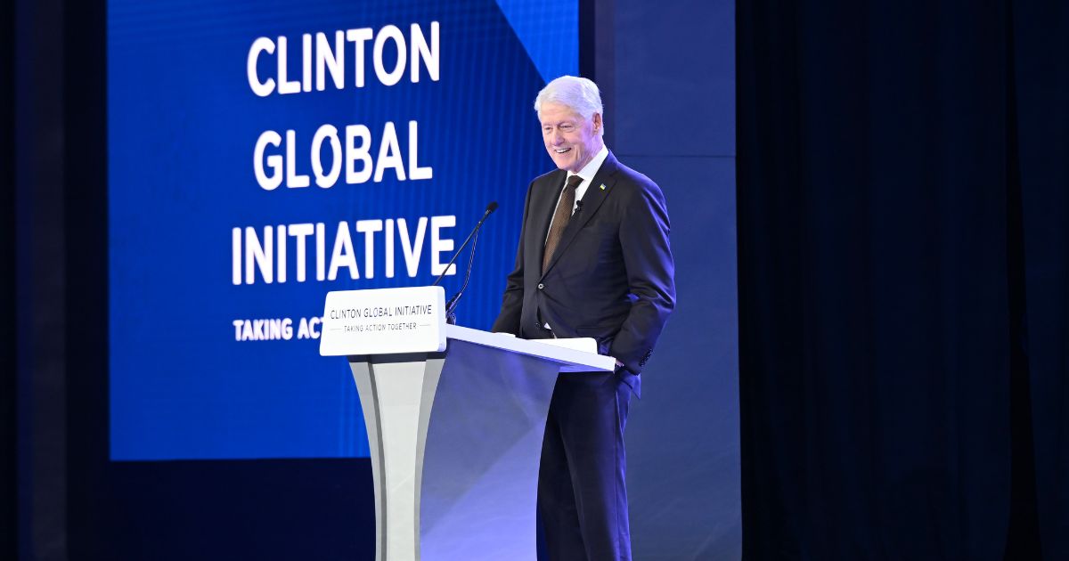 Former President Bill Clinton speaks onstage during the Clinton Global Initiative September 2023 Meeting at New York Hilton Midtown on September 19, 2023 in New York City.