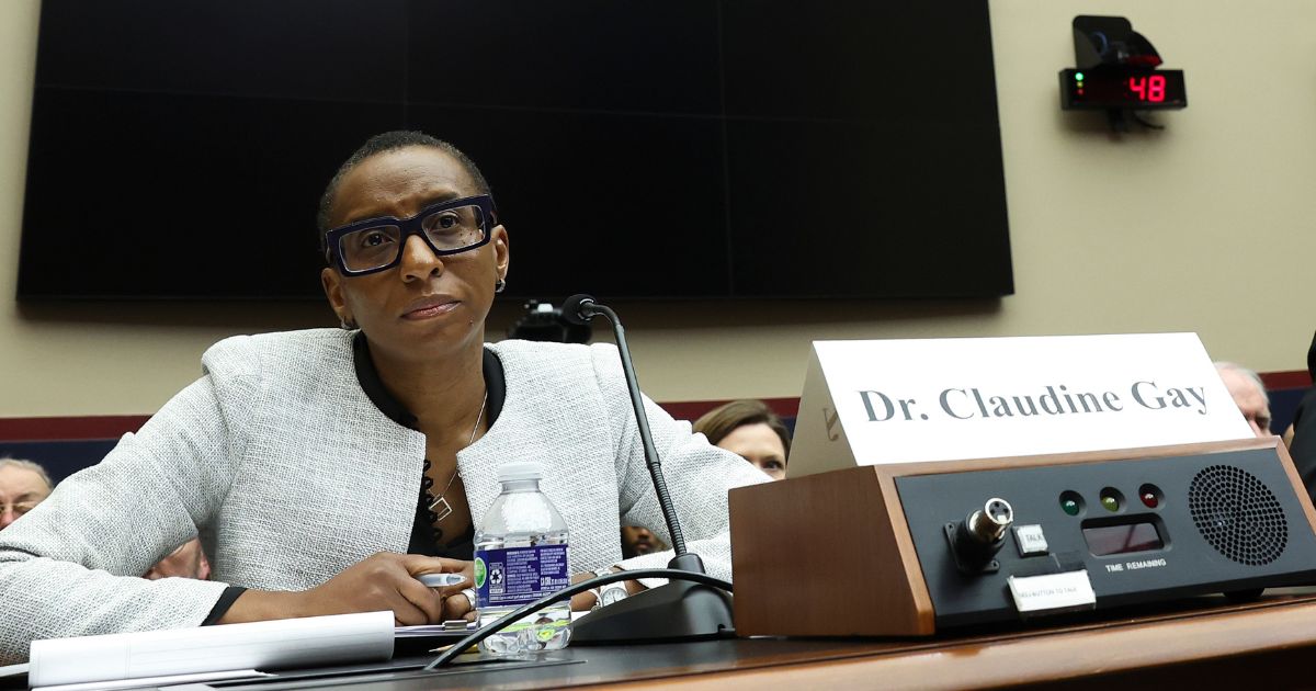 Dr. Claudine Gay, President of Harvard University testifies before the House Education and Workforce Committee at the Rayburn House Office Building on December 5, 2023 in Washington, DC.