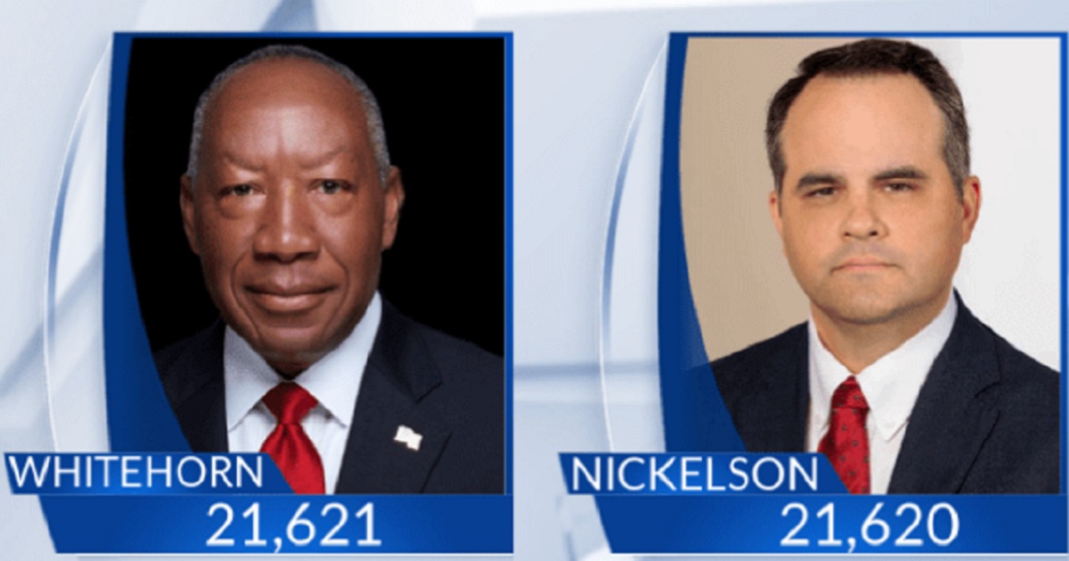 Democrat Henry Whitehorn and Republican John Nickelson, ended a race for sheriff in Caddo Parrish, Louisiana, separated by one vote. A judge has ordered a new election.