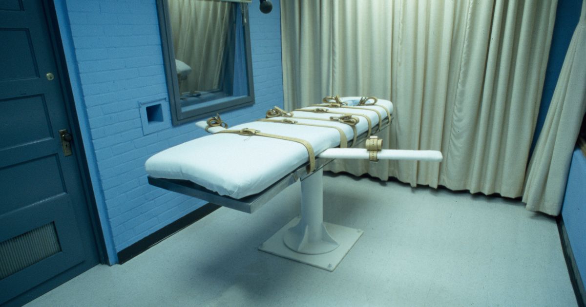 This stock image from 1997 shows a 'death chamber' in Huntsville, Texas.
