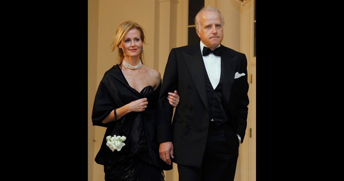 James and Sara Biden arrive at the White House to attend the State Dinner for South Korea, Thursday, October 13, 2011, in Washington.