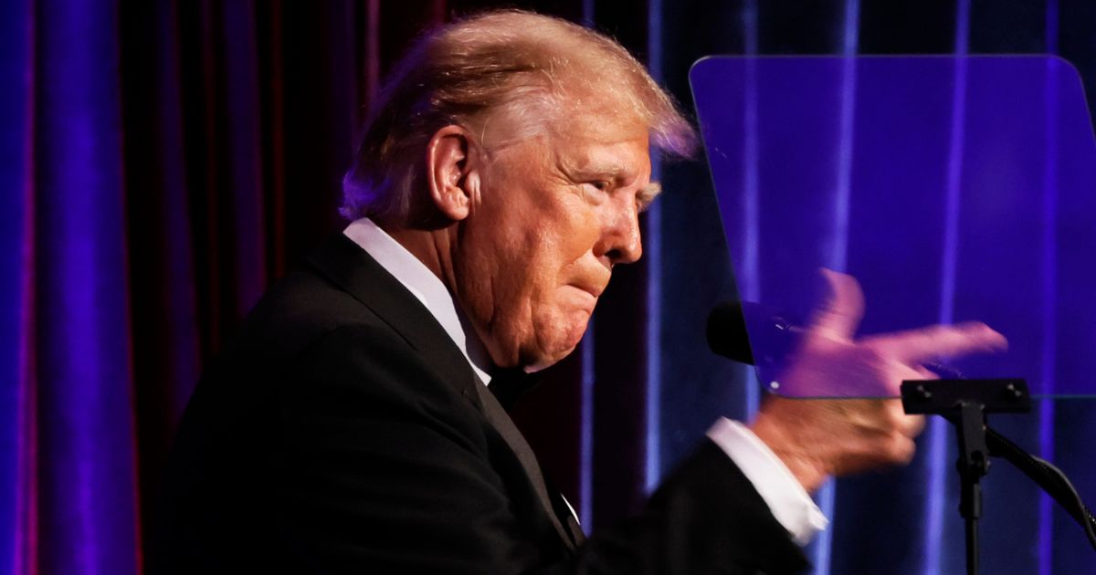 Former President Donald Trump speaks at the New York Young Republican Club Gala at Cipriani Wall Street on December 9, 2023 in New York City.