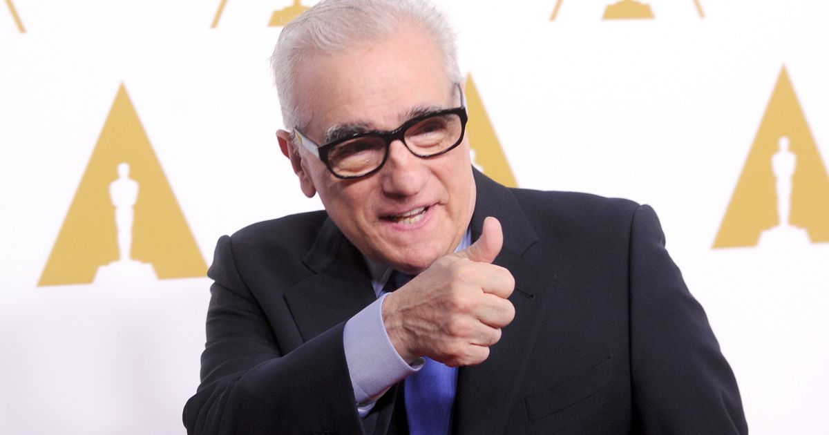 Film director Martin Scorsese arriving at the 86th Academy Awards Nominee Luncheon.