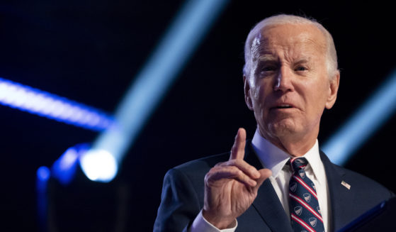 President Joe Biden speaks at a campaign event at Montgomery County Community College in Blue Bell, Pennsylvania, on Friday.