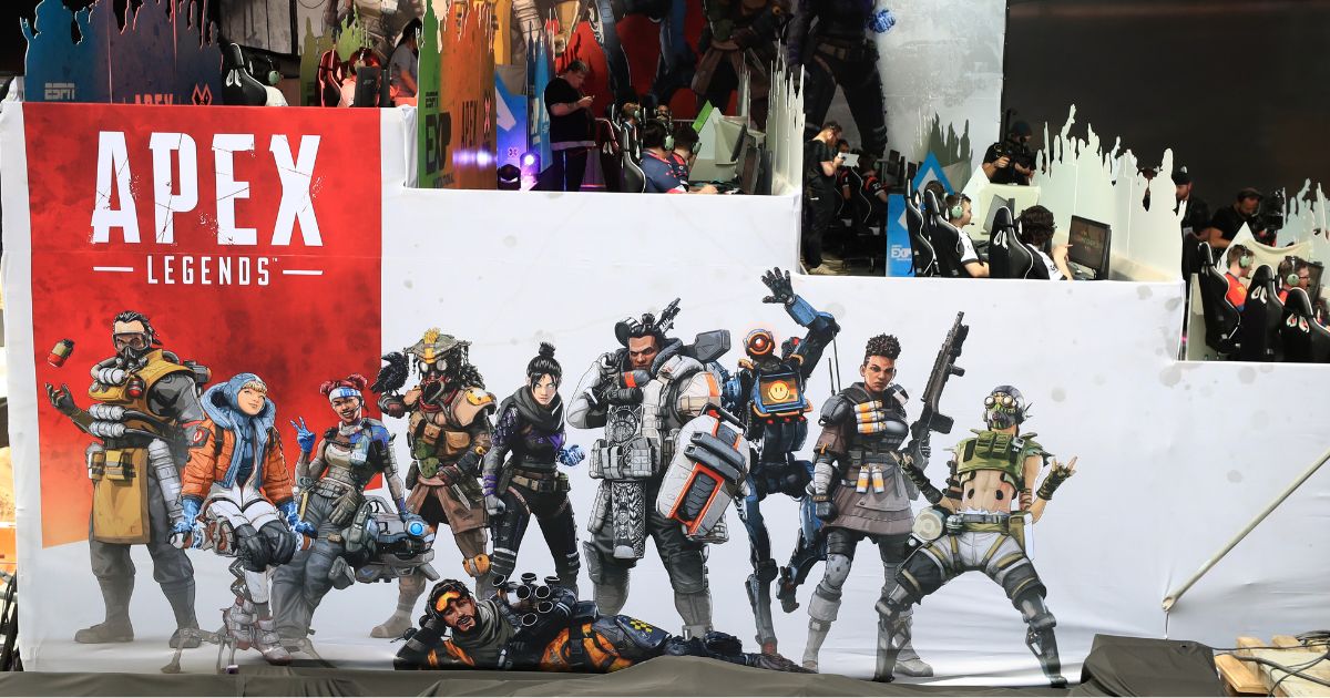 The stage used for competition during an Apex Legends tournament at X Games 2019 Minneapolis.