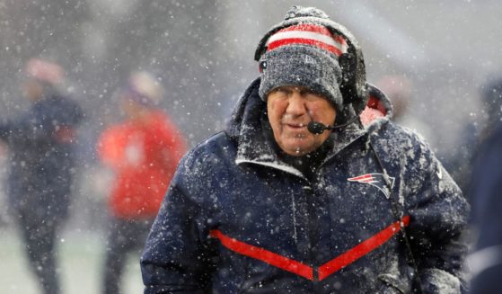New England Patriots head coach Bill Belichick looks on in the first half at Gillette Stadium on Jan. 7 in Foxborough, Massachusetts.