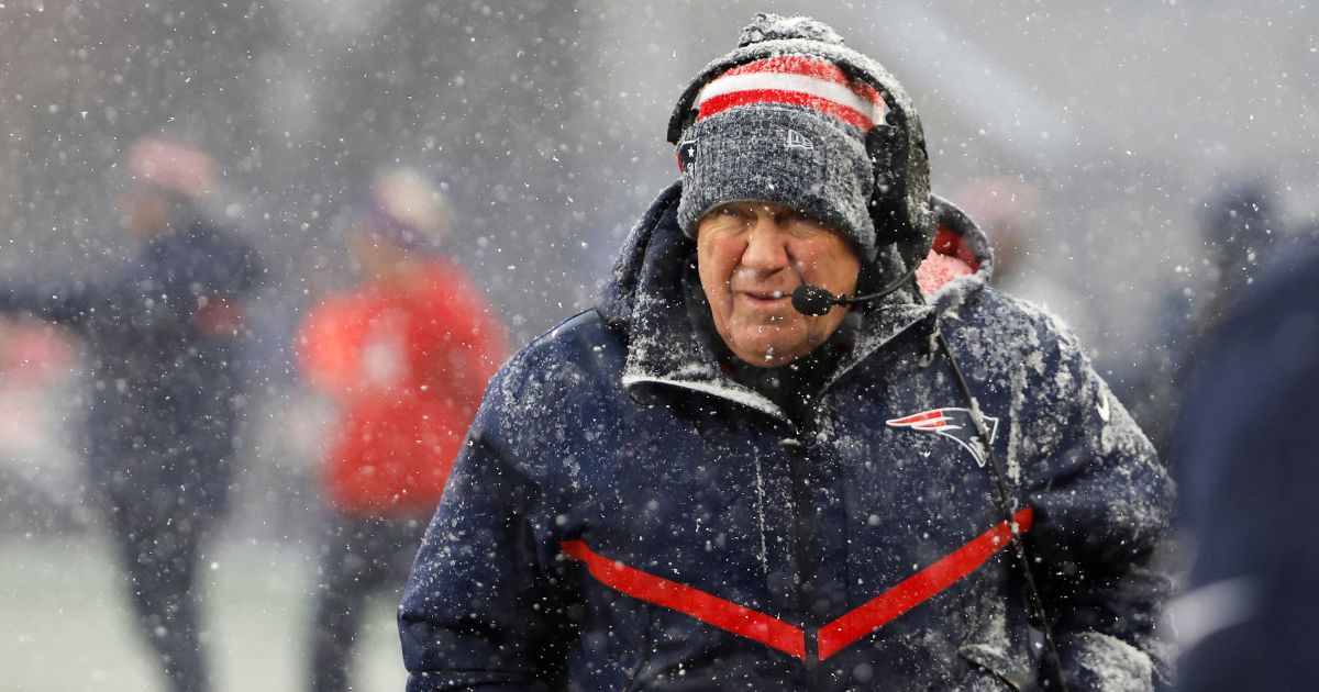 New England Patriots head coach Bill Belichick looks on in the first half at Gillette Stadium on Jan. 7 in Foxborough, Massachusetts.