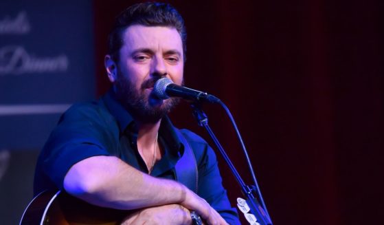 Chris Young performs on stage during the 2023 Charlie Daniels Patriot Awards Dinner in Nashville, Tennessee, on Sept. 13.