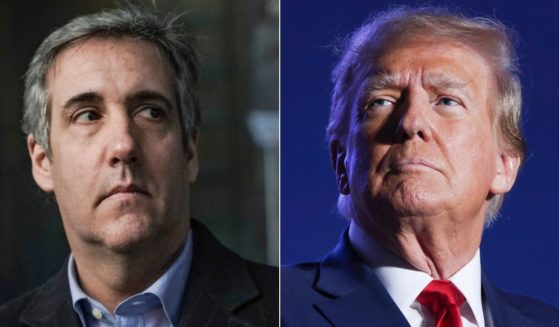On Tuesday, U.S. District Judge Lewis J. Liman dismissed Michael Cohen's, left, retaliation claim against former President Donald Trump, right, for the second time.