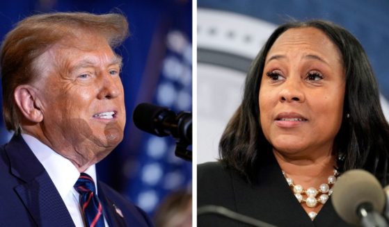 Republican presidential candidate former President Donald Trump (left) and Fulton County District Attorney Fani Willis.