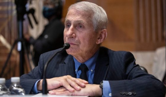 Dr. Anthony Fauci, then Director of the National Institute of Allergy and Infectious Diseases, is seen testifying during a Senate subcommittee meeting in May 2022. Fauci reportedly admitted during a House hearing that there was no scientific basis for social distancing during the COVID-19 pandemic.