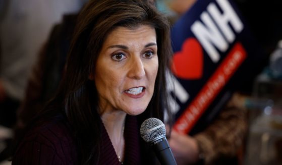 Republican presidential candidate and former U.N. Ambassador Nikki Haley campaigns at the historic Robie Country Store in Hooksett, New Hampshire, on Thursday.