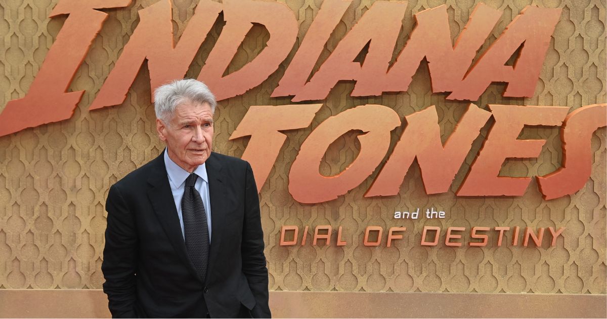 Harrison Ford at the 2023 premiere of "Indiana Jones and the Dial of Destiny."