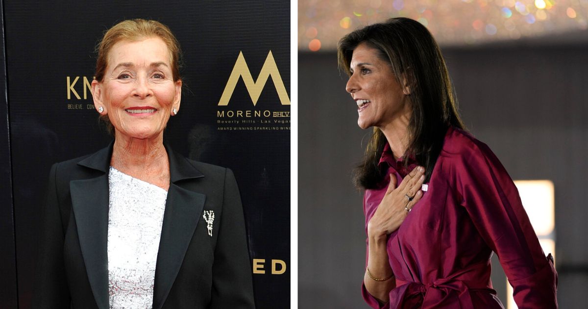 TV personality Judge Judy Sheindlin, left, is expected to join Republican presidential candidate Nikki Haley at a rally in Exeter, New Hampshire, on Sunday.