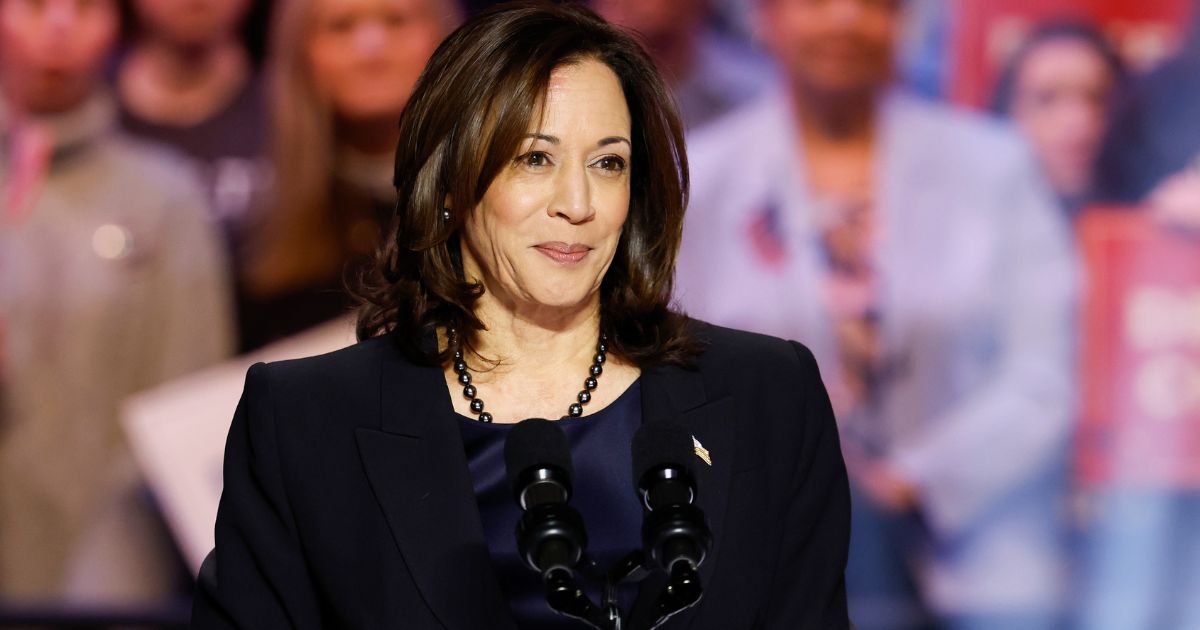 Vice President Kamala Harris speaks at a ”Reproductive Freedom Campaign Rally" in Manassas, Virginia, on Tuesday.