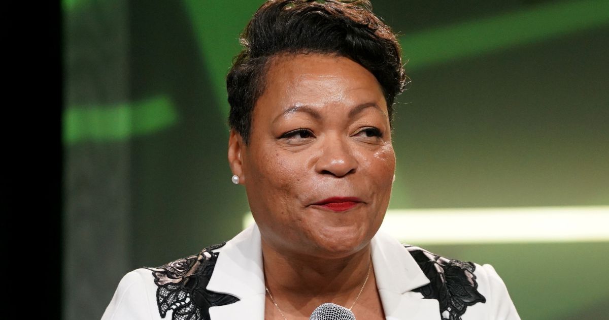 New Orleans Mayor LaToya Cantrell speaks onstage during the 2023 ESSENCE Festival Of Culture™ in New Orleans, Louisiana, on July 2.