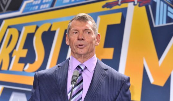 Vince McMahon at a press conference in 2012 at East Rutherford, New Jersey.