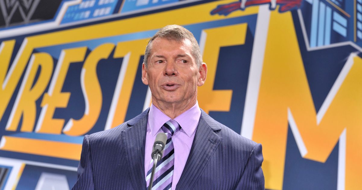 Vince McMahon at a press conference in 2012 at East Rutherford, New Jersey.