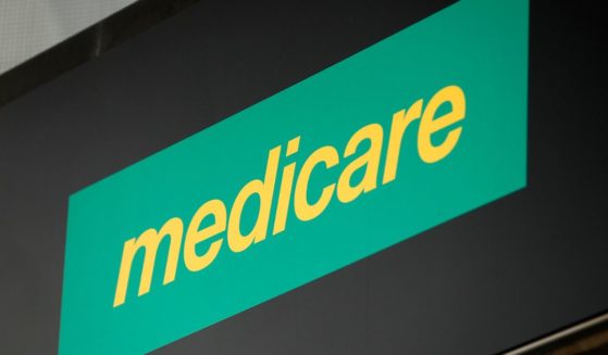 The Medicare logo is pictured in Sydney, Australia, on May 23, 2016.