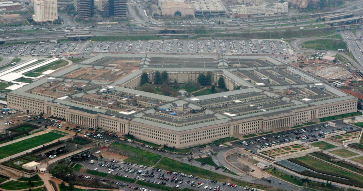 Aerial view of the Pentagon in Washington, D.C.