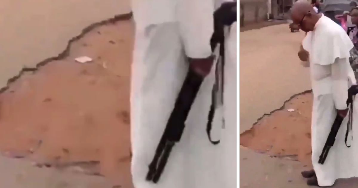 A viral video purports to show a Nigerian Catholic priest leading prayer while armed with a shotgun. Nigerian churches were attacked on Christmas Day, leaving more than 140 dead.