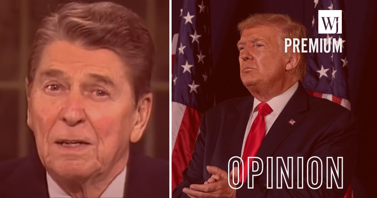 In his speech at Mount Rushmore in 2020, former President Donald Trump echoed a warning the late President Ronald Reagan gave in his 1989 farewell address.