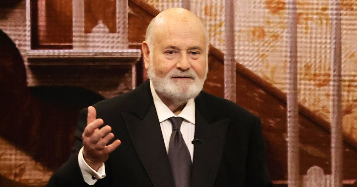 Rob Reiner speaks onstage during the 75th Primetime Emmy Awards at the Peacock Theater in Los Angeles on Jan.15.
