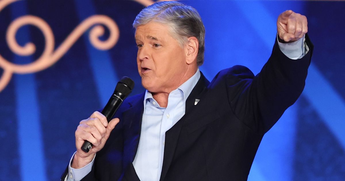 Sean Hannity, seen speaking at a November event, announced he has relocated his family to the "free state of Florida."