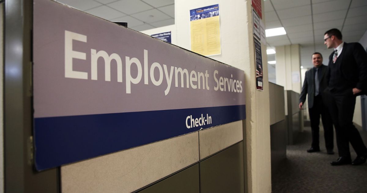 A New York Labor Department office is pictured in New York City on March 6, 2015.
