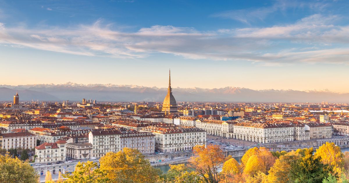 Turin, Italy, is pictured in this stock photo. An Italian couple was taking separate airplanes to a lunch date with friends near Turin on the day of their crashes last month.