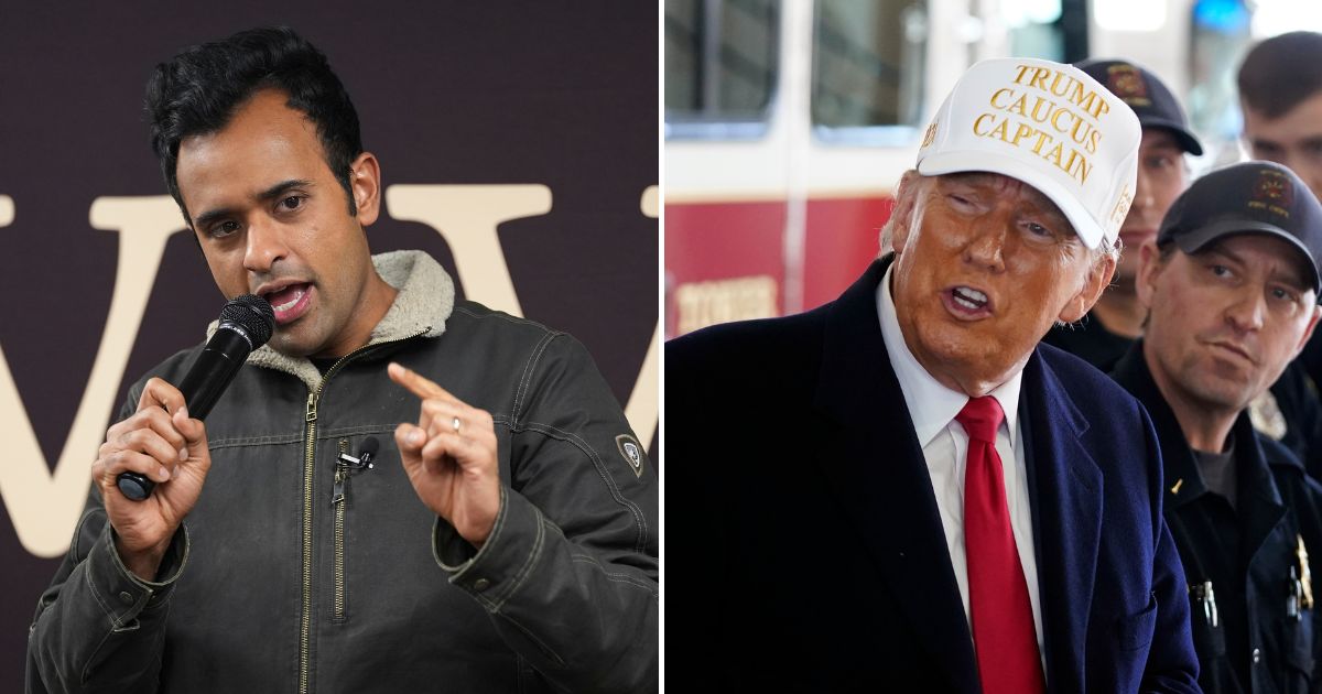 Vivek Ramaswamy and Donald Trump