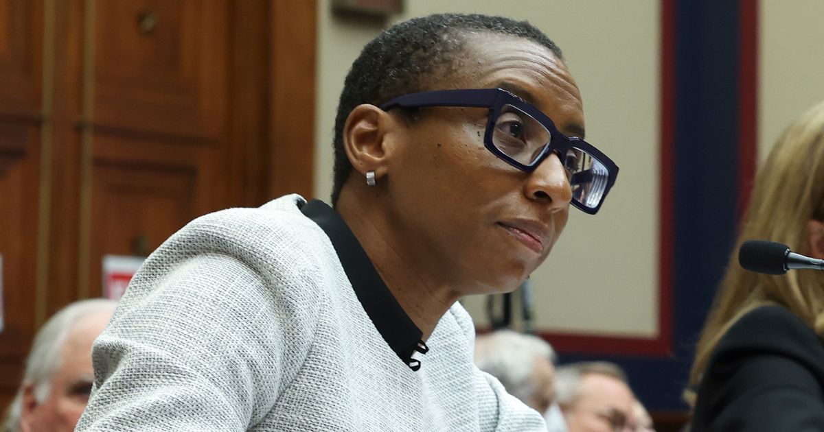 Dr. Claudine Gay testifies before the House Education and Workforce Committee at the Rayburn House Office Building on December 5, 2023 in Washington, DC.
