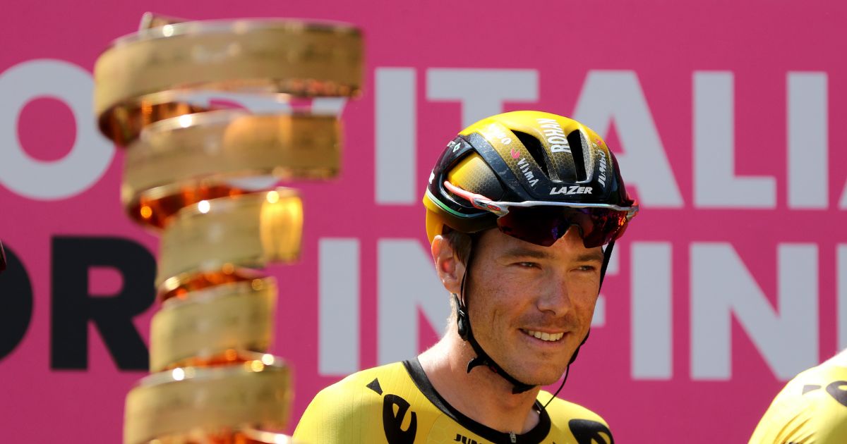 Rohan Dennis of Australia and Team Jumbo-Visma attends teams presentation during the 106th Giro d'Italia 2023, Stage 19 a 183km stage from Longarone to Tre Cime di Lavaredo on May 26, 2023 in Tre Cime di Lavaredo, Italy.