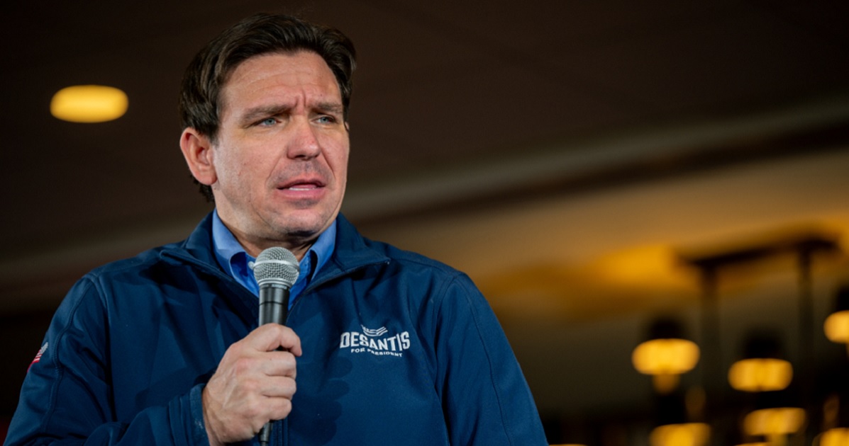 Florida Gov. Ron DeSantis, pictured speaking in New Hampshire on Wednesday.