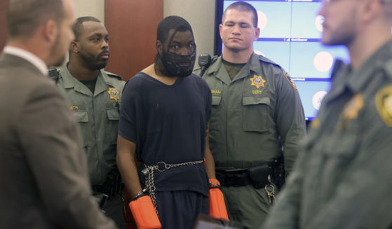 Deobra Redden is escorted into a courtroom in Las Vegas on Jan. 8. The man who was caught on camera attacking a Las Vegas judge was sentenced to up to four years in prison in an unrelated case.