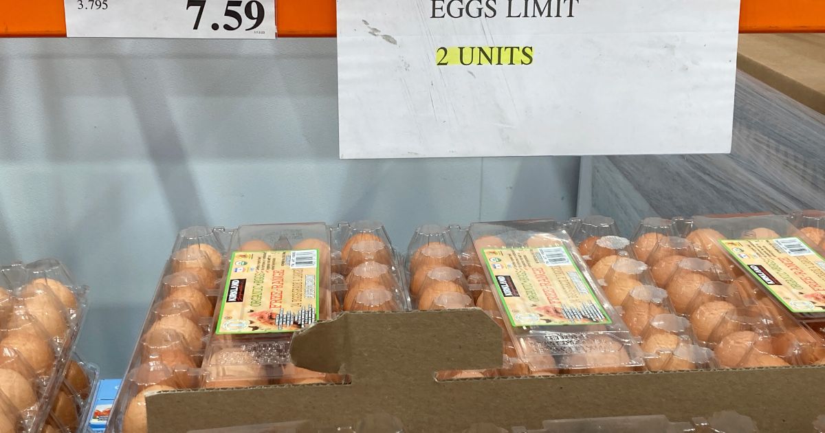 eggs for sale at Costco