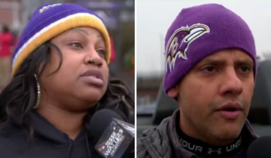 Fans at the AFC championship game in Baltimore on Sunday had some brutal advice for President Joe Biden.
