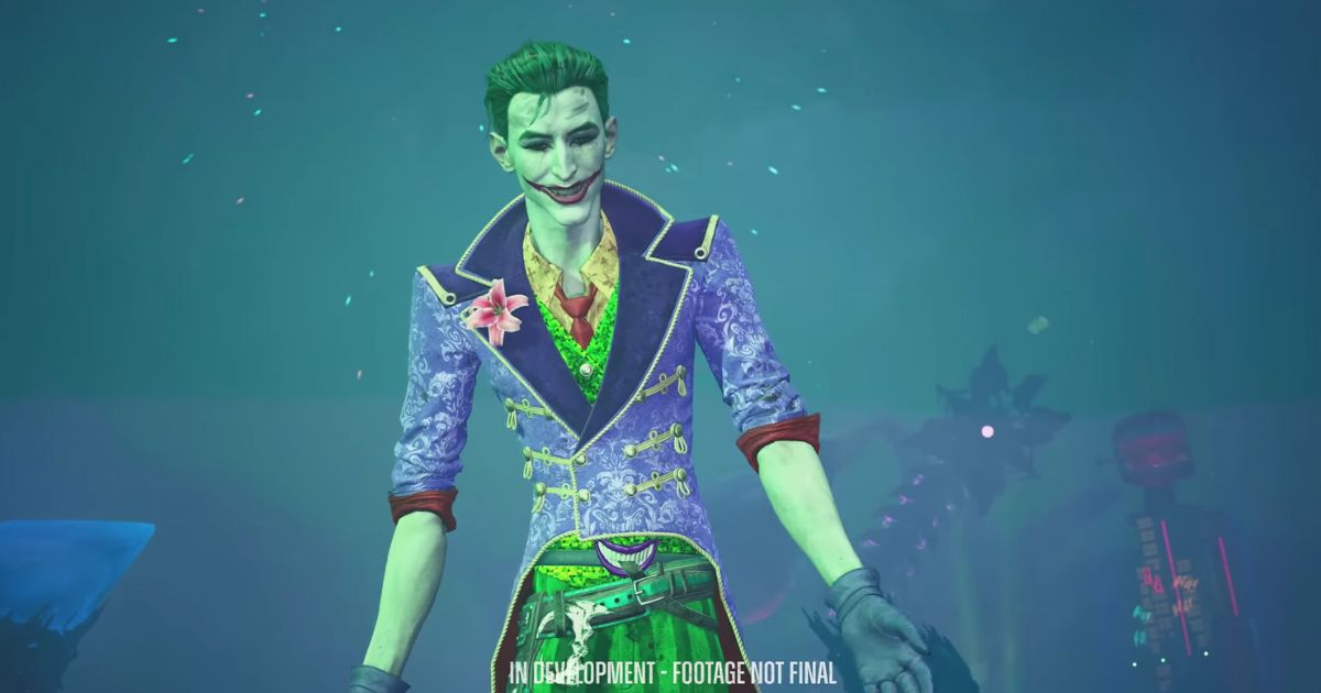 This YouTube screen shot shows the revamped Joker in the new Suicide Squad: Kill the Justice League video game.