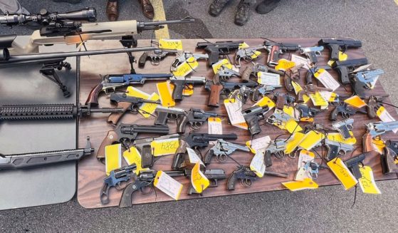 firearms that were surrendered to law enforcement at a gun buy-back event