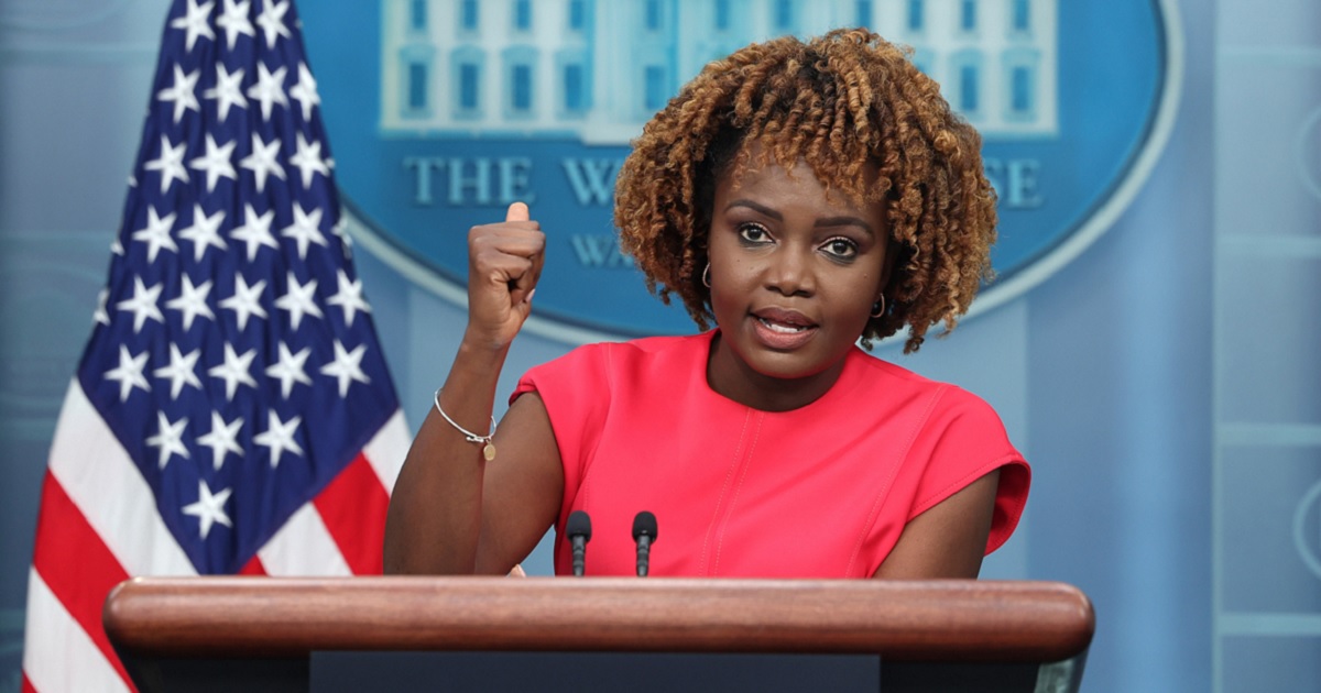 White House press secretary Karine Jean-Pierre, pictured in an October file photo, got 2024 off with a bang with her claim about Texas sending migrants to Democratic cities.