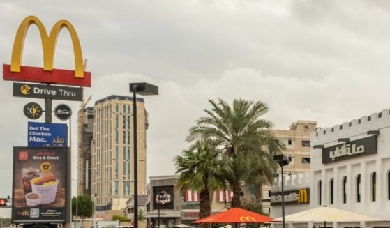 A McDonald's restaurant location is pictured in Doha, Qatar.