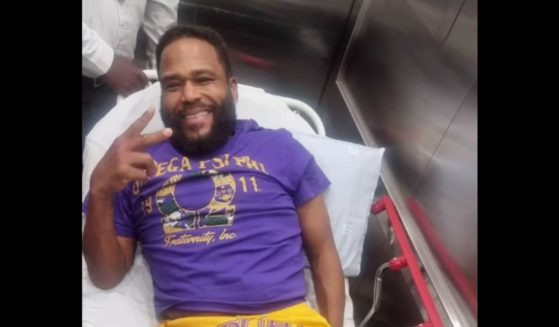 Actor Anthony Anderson at the hospital after suffering an injury on the movie set of "G20."