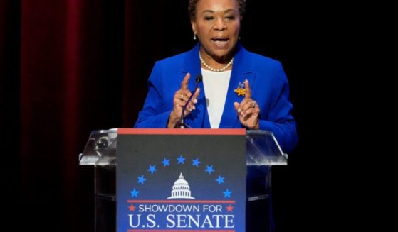 U.S. Rep. Barbara Lee, D-Calif., speaks during a televised debate for candidates in the Senate race to succeed the late California Sen. Dianne Feinstein, Jan. 22, in Los Angeles.