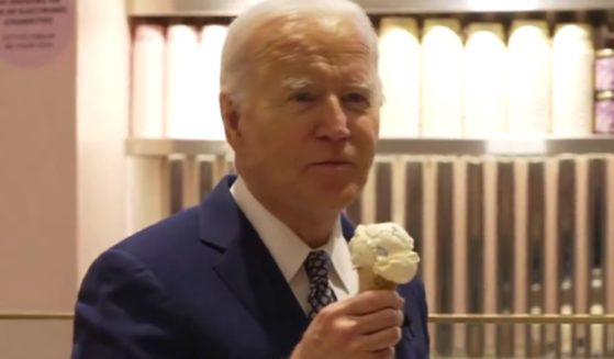 On Monday, President Joe Biden went to get ice cream with Seth Meyers in New York City before an afternoon taping of NBC’s “Late Night with Seth Meyers.”