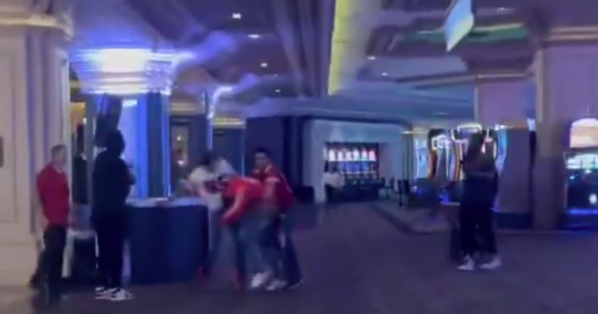 Video uploaded to X showed a fight at an unnamed casino after the Super Bowl, featuring fans wearing the colors of the Chiefs and San Francisco 49ers.
